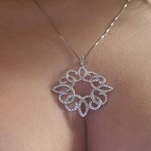 Swarovski Crystal and Genuine Diamond Necklace